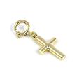 jewellerybox 9ct Gold Small Cross Clip on Charm