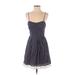 Deb Casual Dress - A-Line Sweetheart Sleeveless: Blue Dresses - Women's Size 5