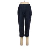 Merona Casual Pants - Mid/Reg Rise Straight Leg Boyfriend: Blue Bottoms - Women's Size 8