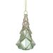 Northlight Seasonal 5" Green w/ Pink Glitter Glass Christmas Ornament Glass | 5 H x 2.5 W x 2.5 D in | Wayfair NORTHLIGHT TR88528