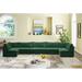 Green Sectional - Everly Quinn Ensoll 177" Wide Velvet Reversible Modular Corner Sectional Velvet | 32 H x 177 W x 71 D in | Wayfair