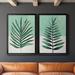 Bayou Breeze Verging Palm I 2 Piece Picture Frame Rectangle Print Set on Canvas Canvas, in Green/White | 36.5 H x 53 W x 1.25 D in | Wayfair