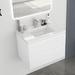 Orren Ellis Tyona 30" Wall-Mounted Single Bathroom Vanity Set Wood/Plastic in White | 20 H x 30 W x 19 D in | Wayfair