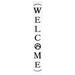 Gracie Oaks Lalita Animal Paw Welcome Sign Wood in Brown | 72 H x 10 W x 1 D in | Wayfair 44B59BC9668E44188E438CA1E53D6FB1