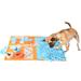 Tucker Murphy Pet™ Pet Foraging Mat - Slow Feeder Puzzle Toy For Pets 29.5"×19.7" /Fleece in Blue/Orange | 2 H x 27.56 W x 19.7 D in | Wayfair