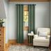 Eclipse Nikki Solid 100% Blackout Themaback Grommet Window Curtain Metal in Green/Blue | 95 H in | Wayfair 14403040X095EMR