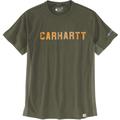 Carhartt Force Flex Block Logo T-shirt, vert, taille M