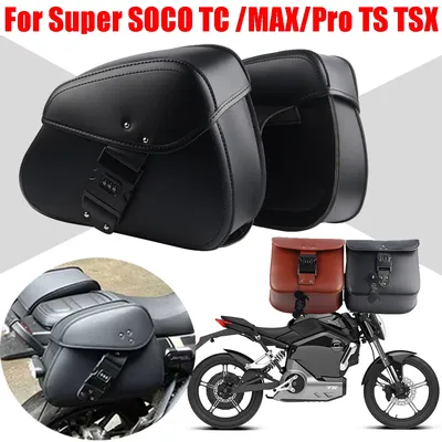 Sacoche de dégager de moto rétro pour Super SOCO TC MAX Pro TS Lite TSX accessoires de bagage sac