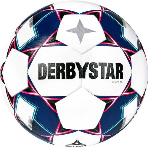 DERBYSTAR Ball Fußball X-Treme APS, Größe 5 in weiß blau