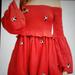 Free People Dresses | Free People Counting Daisies Embroidered Off The Shoulder Dress, Size Xs | Color: Red | Size: Xs