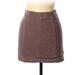 Free People Skirts | Free People Mini Skirt Brown Tan | Color: Brown/Purple/Tan | Size: 6