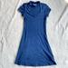 American Eagle Outfitters Dresses | American Eagle Denim Blue Cotton Jersey Choker Mini Dress | Color: Blue | Size: Xxs