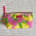 Lilly Pulitzer Bags | Lilly Pulitzer Pink Lemon Print Makeup Bag Travel Pouch | Color: Pink/Yellow | Size: Os