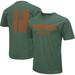 Men's Colosseum Heather Green Miami Hurricanes OHT Military Appreciation Flag 2.0 T-Shirt