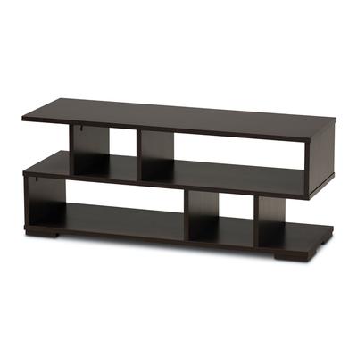 Arne Wood Tv Stand Furniture by Baxton Studio in Brown