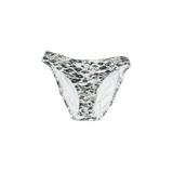 Venus Swimsuit Bottoms: Silver Graphic Swimwear - Women's Size 4