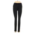 J Brand Jeans - Mid/Reg Rise Skinny Leg Denim: Black Bottoms - Women's Size 25 - Dark Wash