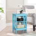 Javlergo Modern Nightstand with 3-tier Storage Shelves Side End Table