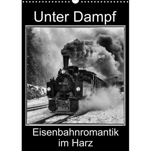 Unter Dampf. Eisenbahnromantik im Harz (Wandkalender 2023 DIN A3 hoch)