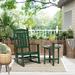 Lark Manor™ Outdoor Aiyanna Rocking Plastic Chair w/ End Table in Green | 41.7 H x 25.2 W x 33.9 D in | Wayfair C415215DEFEE4488B9AAC6ECA7FCD04F