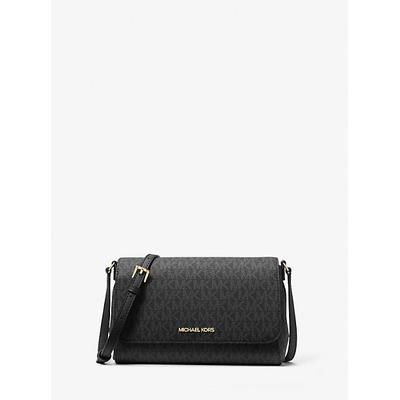 Michael Kors Medium Logo Convertible Crossbody Bag Black One Size