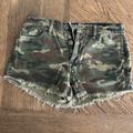 American Eagle Outfitters Shorts | American Eagle Cutoff Camo Shorts. Size 0 | Color: Green | Size: 0