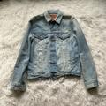 Levi's Jackets & Coats | Levi’s Distressed Denim Jean Jacket | Color: Blue | Size: M