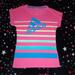 Adidas Tops | Adidas Originals Women’s Short Sleeve Logo Shirt | Color: Blue/Pink | Size: Xs