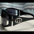 Gucci Accessories | Gucci Black Sunglasses Wrap Frame Euc | Color: Black | Size: Os