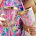 Lilly Pulitzer Dining | Lilly Pulitzer Insulated Drink Tumblers With Lids And Straws - Nwt | Color: Blue/Pink | Size: Os