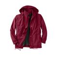 Men's Big & Tall Fleece-lined Taslon® Anorak by KingSize in Rich Burgundy (Size L)