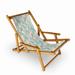 East Urban Home Reclining Beach Chair Solid Wood in Orange/Blue/Yellow | 32 H x 24.5 W x 45 D in | Wayfair 8E57E68CDD9E42ABB33D7F179C795B6A