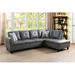 Multi Color Sectional - Ebern Designs Suisun 97" Wide Faux Leather Sofa & Chaise Faux Leather | 33.5 H x 97 W x 66.5 D in | Wayfair