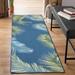 Blue/Green 23 x 0.12 in Area Rug - Bayou Breeze Shira Floral Navy/Green Indoor/Outdoor Area Rug | 23 W x 0.12 D in | Wayfair