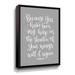 Trinx You Have Been My Help Gallery Wrapped Floater-Framed Canvas in Gray/White | 10 H x 8 W x 2 D in | Wayfair 20D78A4479504B6D9BA963FB8049189F