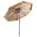 Costway 10 Feet Hawaiian Style Thatched Tiki Patio Umbrella for Beach and Poolside