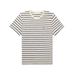 Slim-fit Logo-embroidered Striped Cotton-jersey T-shirt - Blue - Saint Laurent T-Shirts
