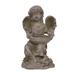 Transpac Resin 13" Gray Spring Angel Birdbath Garden Decor