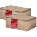 Home Organizer Under Bed Storage Bag Container for Clothing SET OF 2 - 18" wide