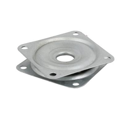 Square 2" Lazy Susan Turntable Bearing 5/16" Thick 44-Lb Capacity - Silver Tone