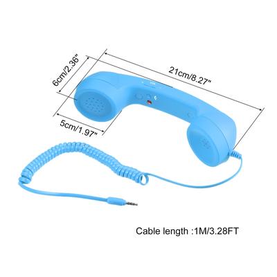 3.5mm Retro Telephone Handset Receiver for Microphone Speaker