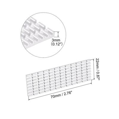 Aluminum Heatsink Dissipation Pads with Notch for M.2 SSD