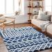 Livabliss Newton Geometric Moroccan Trellis Shag Area Rug