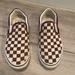 Vans Shoes | Kids Vans Maroon Checkered Slip On Sneaker | Color: Red | Size: 4.5bb