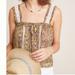 Anthropologie Tops | Anthro Top | Color: Brown/Gold/Tan/White | Size: 6
