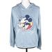 Disney Tops | Disney Mickey Mouse Light Blue Hoodie Sweatshirt | Color: Blue | Size: M