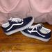 Vans Shoes | Canvas Old Skool Vans Shoes - Navy | Color: Blue/White | Size: 9.5