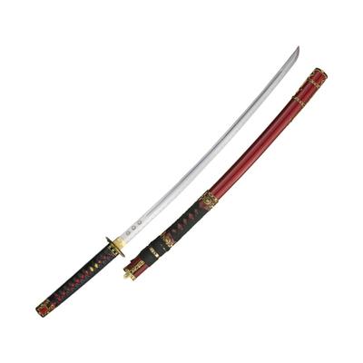 Gladius Tokagawa Katana 29" carbon steel blade Red rayskin handle with black leather wrap 110