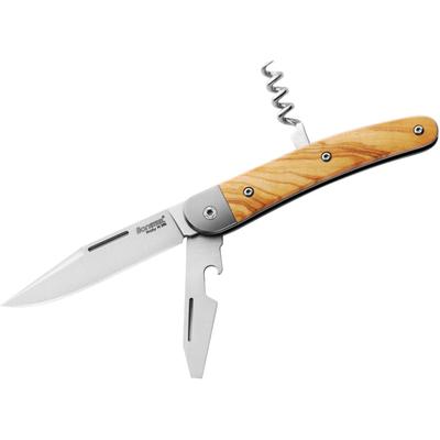 Lionsteel Jack Linerlock Olive Wood Knife with screwdriver blade and corkscrew JK3 UL