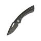 EOS Dorado S Framelock DLC Folding Knife 3" black oxide coated CPM S90V stainless blade Black DLC coated titanium handle with carbon fiber DORADO